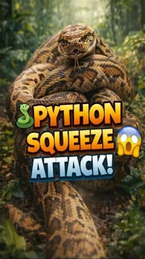 How Pythons Kill Without Venom! 🐍#AnimalFacts #WildlifeFacts #DidYouKnow