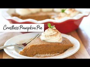 Crustless Pumpkin Pie Recipe | Keto Sugar Free Low Carb