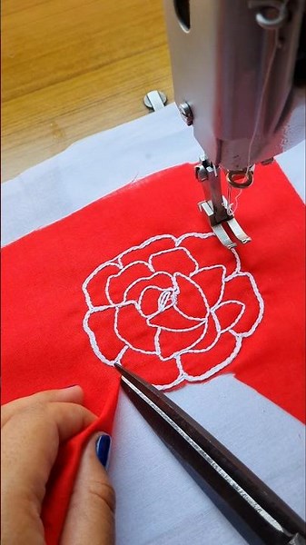 Cretive Embroidery Thread Design #Shorts