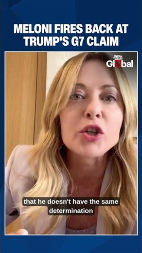 Meloni Rejects Trump's Claim 'She Begged Him for A Photo At G7' Replying 'Italy & I Never Begs'