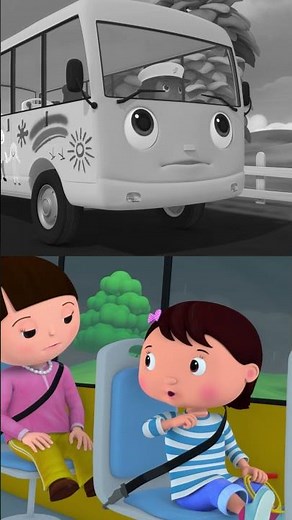 Do You Like Rain or Sunshine? 🌧️🌞 Wheels on the Bus! #LBB #Short #Rainy