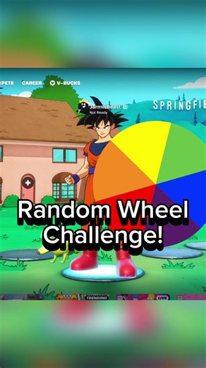 Random Wheel Challenge 1! #fortnite #fortnitebr #thesimpsons #challenge