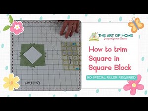 How to Trim a Square-in-Square Block Without a Fancy Ruler | Easy Quilting Tip