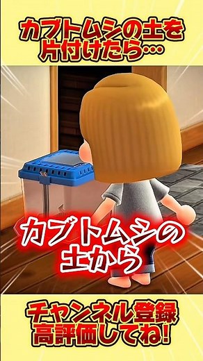 カブトムシの土を片付けたら、、# #あつ森 #あつまれどうぶつの森 #shorts