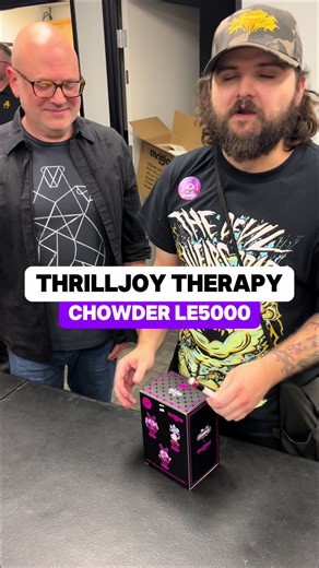 One of One #collectible created at #toytemple #thrilljoy therapy with #chowder creator C.H. Greenblatt and Nick Jones! This carnivore creation PLUS double #signature @ThrilljoyCollectibles ATE!!