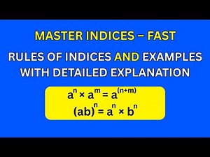 Master Indices in Minutes | Rules, Examples & Exam Tricks Explained