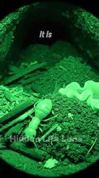 Inside a Termite Nest | Real Night Vision POV (Insect Documentary #Shorts#Termite#InsectDocumentary