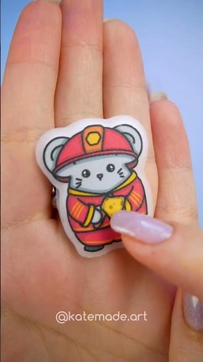 #diy Mini Firefighter #papercraft