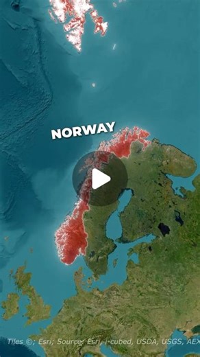 HGP on Instagram: "Why does Norway have no night? Norway is a narrow country in northern Europe, sharing the Scandinavian Peninsula with Sweden and Finland. Norway ranks 69th in size among countries, while Indonesia ranks 15th. Despite its smaller size, Norway has the third longest coastline in the world (58,133 km), next to Indonesia. This is because Norway’s coastline is heavily indented, with numerous fjords (Fyords) - which are sea inlets between cliffs carved by glaciers. The Geirangerfjord