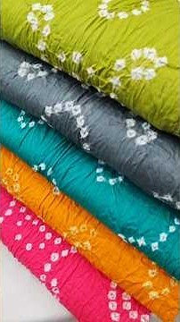 पक्के रंगो की गारंटी वाले बांधनी सूट्स🔥🔥🔥| Beautiful Cotton Bandhani Dress Materials | Bandhej Suits