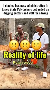 142K views · 4.1K reactions | How a LAGOS state polytechnic graduate turn to digging gutter for a living | Kopa.Respect | Facebook