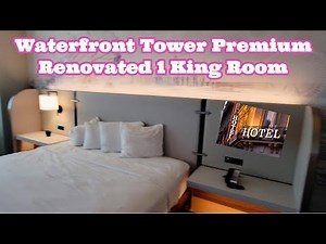 4k || A GREAT upgrade || Waterfront Tower PREMIUM 1 KING || Harrah's Atlantic City Room || Renovated