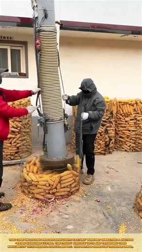 Corn Shelling Machine Process: Skilled Worker Separating Kernels Fast and Efficiently
