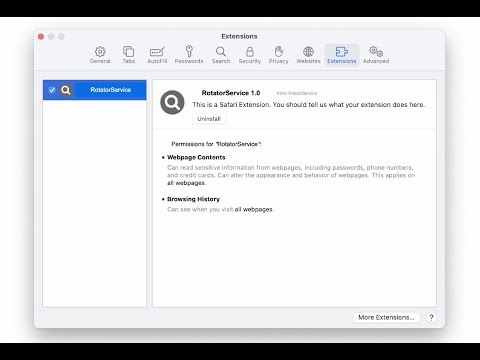 How to remove RotatorService - potentially unwanted application using Combo Cleaner?