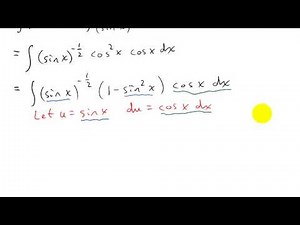 Trigonometric Integrals Example 2
