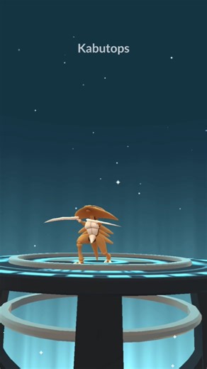 Kabuto Evolve to Kabutops on pokemon go #pokemongo #gameaxine