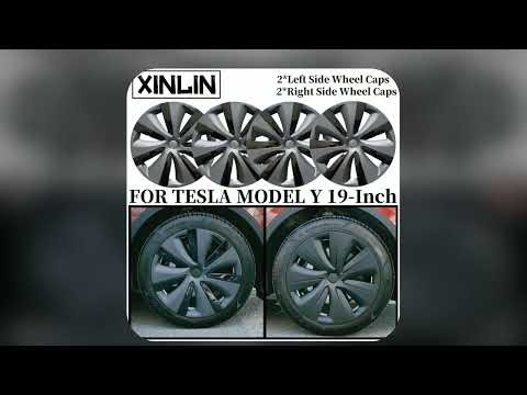 19Inch Wheel Hubcap for TESLA Model Y 20192024 4PCS Performance Replacement Hub Cap Automobile