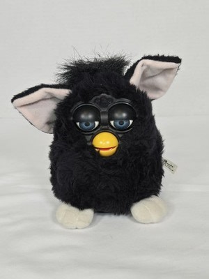 Vintage 1998 Furby Blue Eyes Black 70-800 **works** *sound Is Low* See Video | eBay