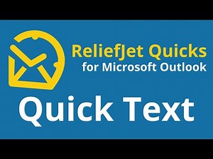 ReliefJet Quick Text for Outlook