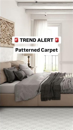Patterned carpet is trending ✨