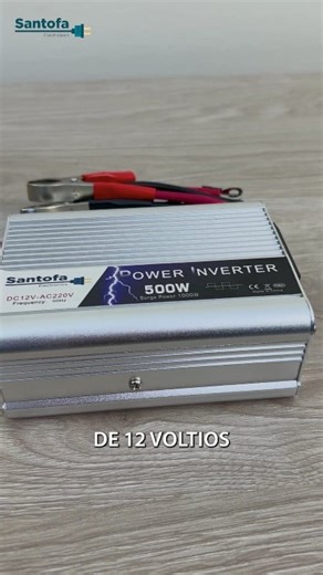 Inversor de corriente Santofa 12V a 220V 500W 😎🔌🔋💻🖥️📱📺✅👌🏽 #inversor #inversordecorriente #inversordecorrienteparaauto #inversordecorrienteparavehiculo #convertidor #convertidordecorriente | Santofa Electronics