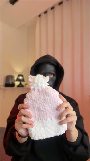 DIY Fluffy Woven Hat 🩷🤍 Easy & Cute Craft Idea #diy #craft #aesthetic