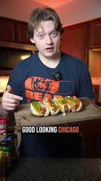 How to make the perfect Chicago Style Hot Dog! 🐻⬇️ Bears Beef #chicagodog #chicago #chicagobears