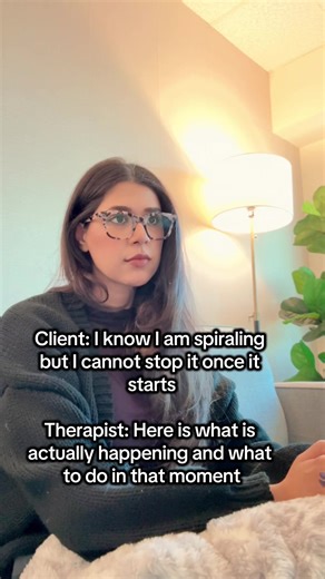 Okay so this is one of the most common things I hear and I need to explain what is actually going on in your body because once you understand it, you can actually work with it instead of against it. When you start spiraling, your prefrontal cortex, the part of your brain that thinks logically and makes decisions, is literally going offline. Your amygdala, the alarm system, has taken over and it is running the show. That is why you cannot think your way out of it. That is why someone saying “just