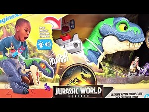 JURASSIC WORLD REBIRTH ULTIMATE ACTION CHOMP T-REX Shop with us at Walmart!!!