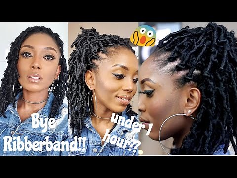 No🔥Rubberband How To Butterfly Crochet Locs Crochet Braids Tutorial On Short Natural Hair| Toyotress