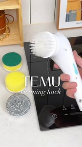 268K views · 1K reactions | 什 Scrubbing made simple! This Electric Cleaning Brush Set does the hard work for you, tackling tough stains with ease. Say hello to effortless cleaning! ⚡✨  Find it at https://temu.to/m/ugjjrxbs1ud or with this code dvj5595. #Temu #TemuFinds #CleaningHacks | Temu | Facebook