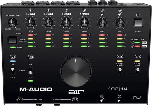 M-AUDIO AIR192X14 - 8-In/4-Out 24/192 USB Audio Interface