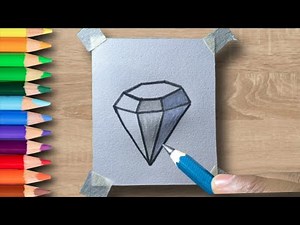 "Master the Art of Diamond Drawing: Step-by-Step Guide for Stunning Gems!"