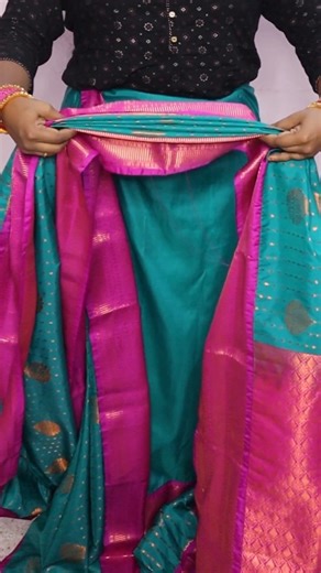 saree Draping new techniques,🥻🤩#trending #saree #tutorial