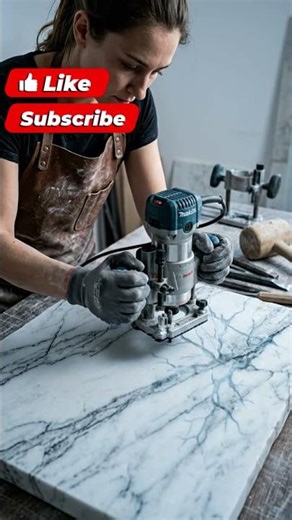 Turning a broken marble slab into a luxury masterpiece 🏛️