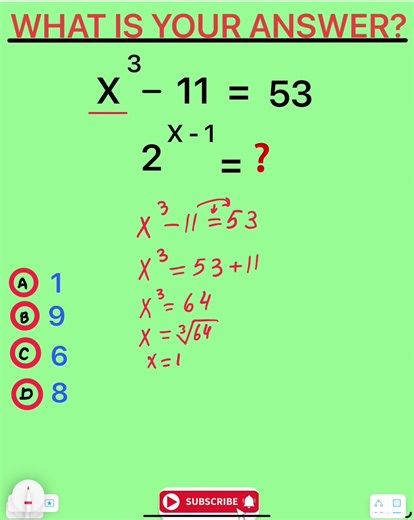 WHAT IS YOUR ANSWER #math #education #for #fun #tiktok