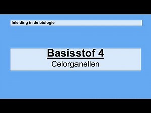 Havo 4 | Introduction to Biology | Basic Material 4 Cell Organelles