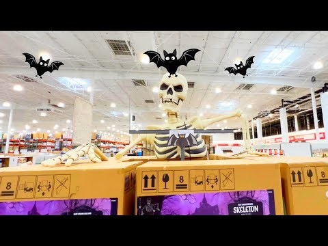 Halloween Giant Ground-Breaking Skeleton with LCD Eyes and Sound at Costco