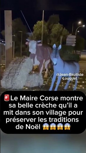 🚨The Corsican mayor shows off his beautiful nativity scene which he put in his village to preserv...