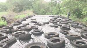 Here's the vlog from the end of last week where we cover our silage pile with tires! Comment below with any questions! | Peterson Farm Bros