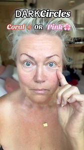 20K views · 67 reactions | I love experimenting with color correcting shades. If hydration is an issue around the eye area, use an organic cream makeup and blend it out with a water-free serum in a skin tone or neutral shade. I think I prefer the coral side. You? | Mature Wellness Made Simple | Facebook