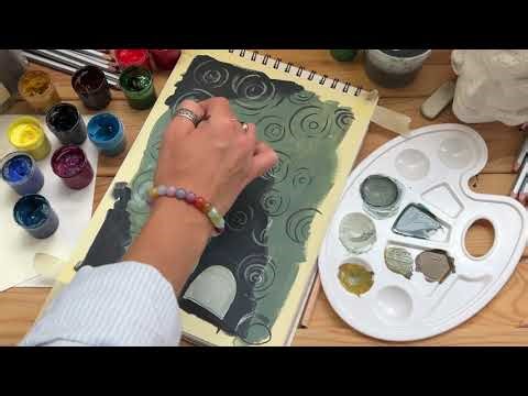 Relaxing Painting Process | Calm Art with Music🧡