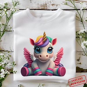 Baby Unicorn Shirt Sublimation Designs Downloads, Unicorn Png, Cute Unicorn Shirt Design Png , Unicorn Sublimation Design Digital Download - Etsy