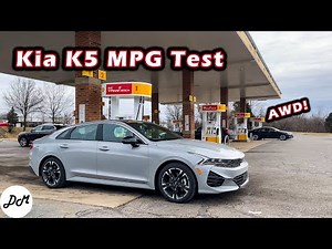 2022 Kia K5 AWD – MPG Test | Real-world Highway Range and Fuel Economy