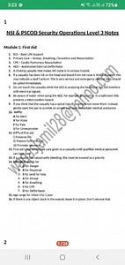 1 NSI \& PSCOD Security Operations Level 3 Notes Module 1: Firs... | Filo