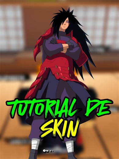 TUTORIAL DA SKIN DO MADARA NO SHINDO LIFE! #shindolife #naruto #fyp #skin #madara