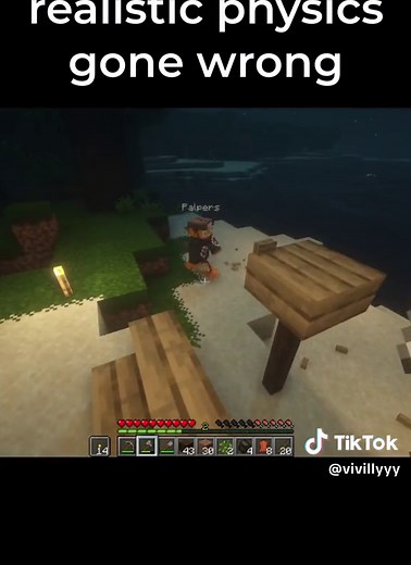 realistic physics mod #foryou #fyp #minecraft