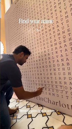 This Creative Guest Check-in Idea Will Make Your Wedding Unforgettable 🧩✨