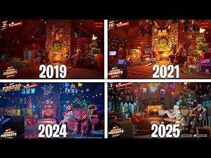 Evolution of All Winterfest Cabin in Fortnite (2019 - 2025)