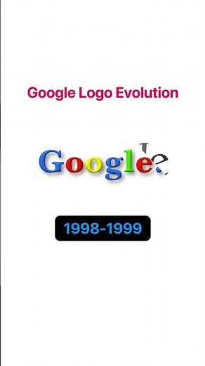 Google Logo Evolution: 1998 to Now! 😱 #Shorts #google #logo #evolution